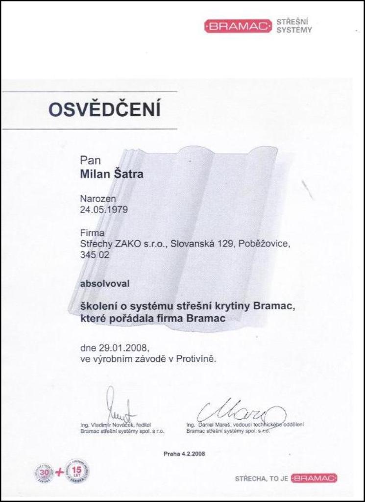 Certifikát 4