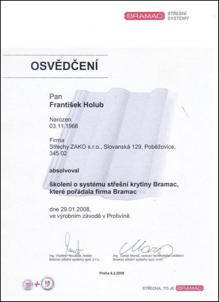 Certifikát 5