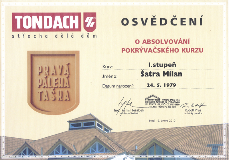 Certifikát 6
