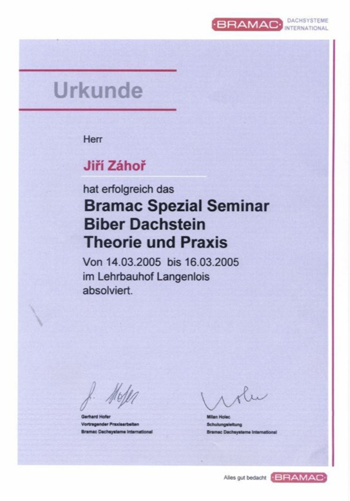 Certifikát 8