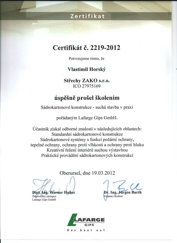 Certifikát 9