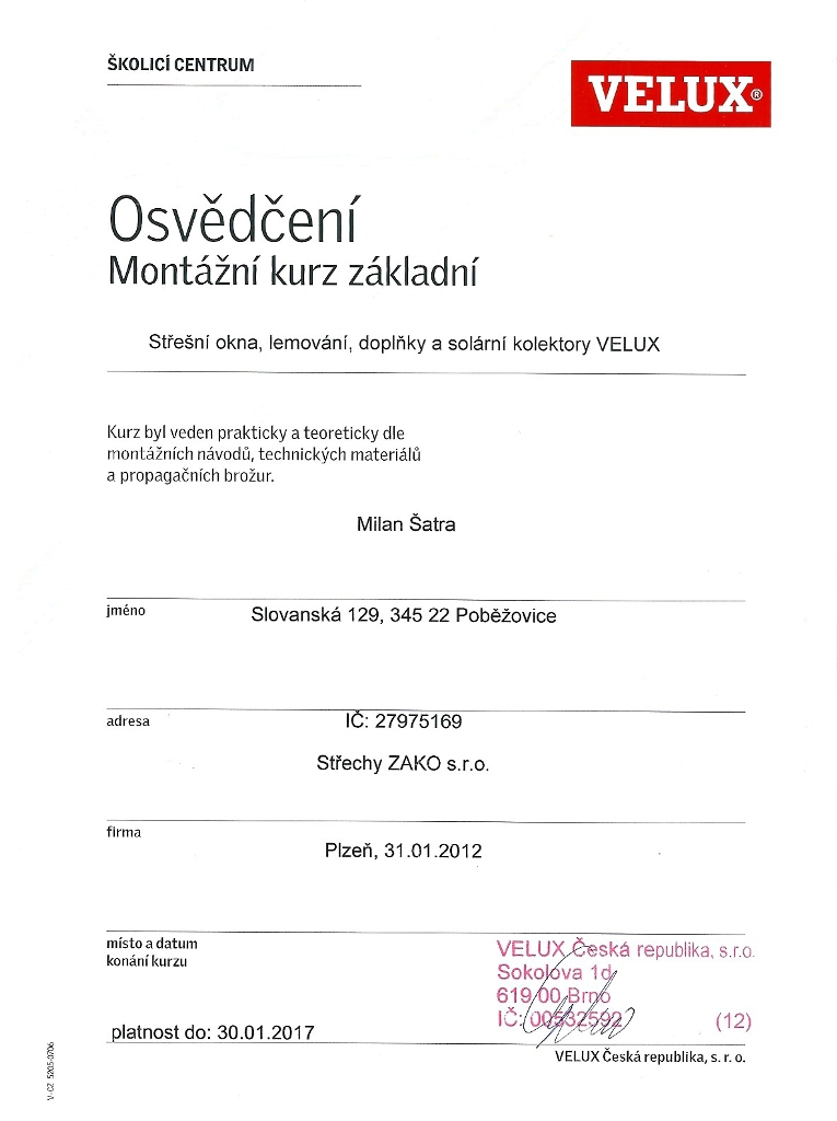 Certifikát 12