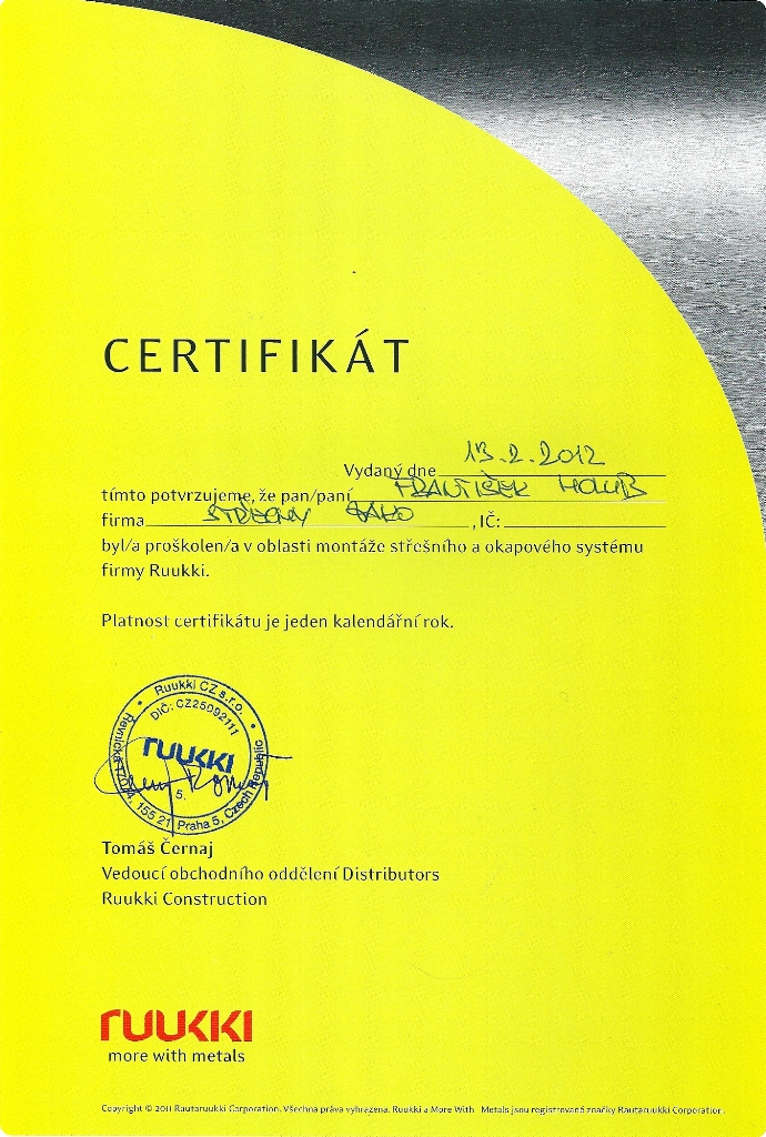 Certifikát 14