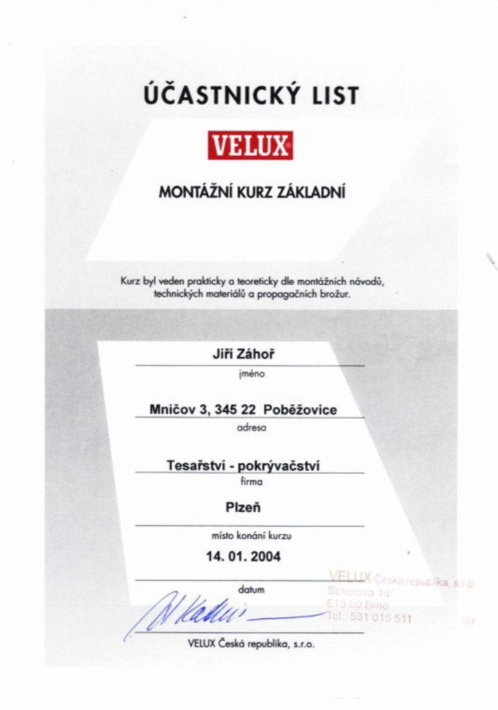 Certifikát 17